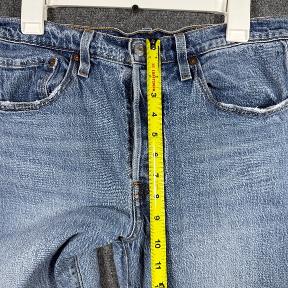 Y2K Levis 501 S Jeans Mid Wash Straight Cut Off Womens 28x25 #1142 - Picture 8 of 10